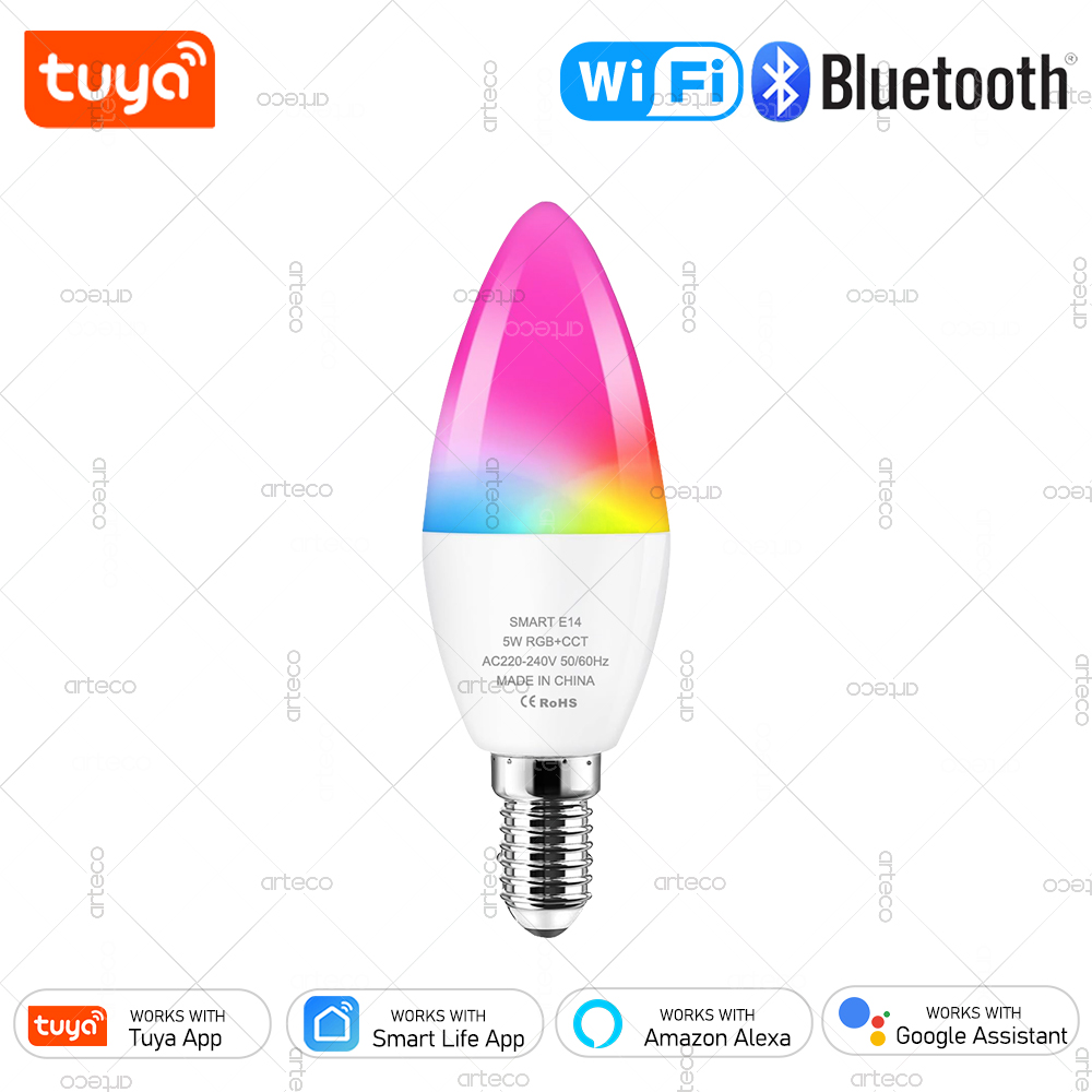 Smart Home Decor - Tuya E14 Candle Lamp Smart Life