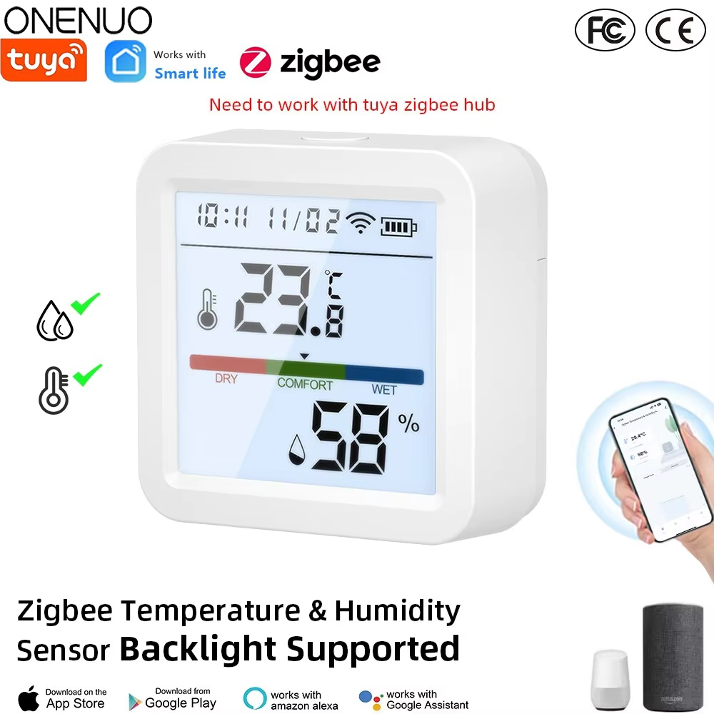 Smart Home Design - Tuya ZigBee Smart Home Temperature Humidity
