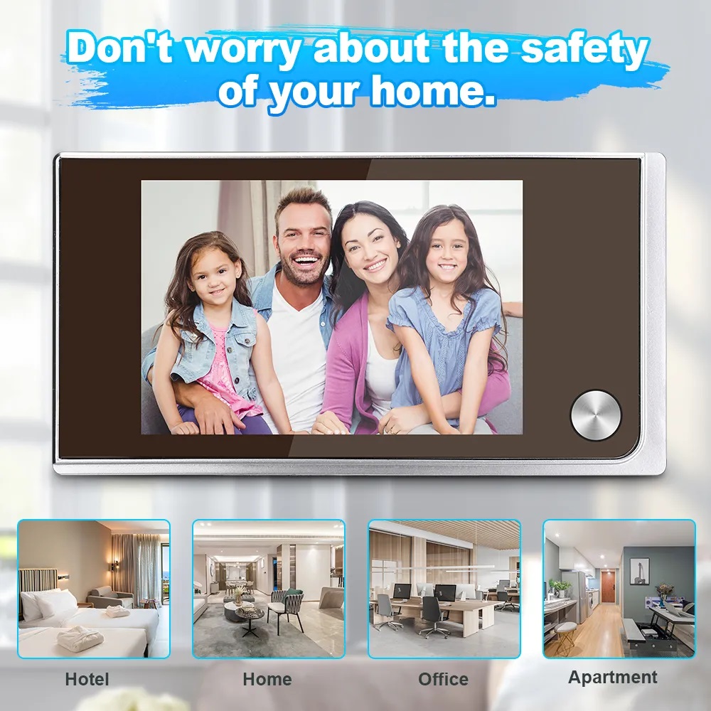 Smart Home News - 3.5 inch Camera Peephole Doorbell 120°