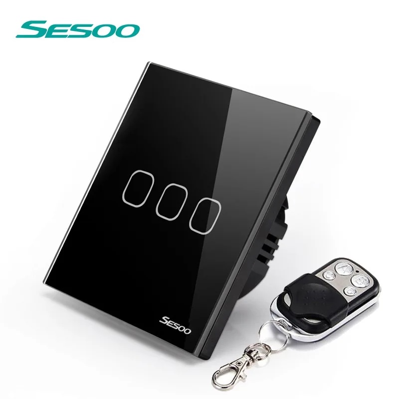 SESOO Remote Touch Switch, 3 G - Smart Home Touchscreen Control Panel ulasan dan harga