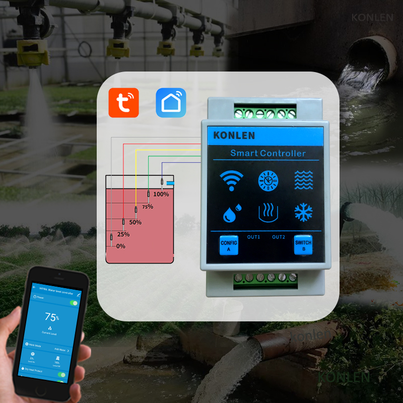 KONLEN Tuya Water Level Sensor - Smart Home Integration ulasan dan harga