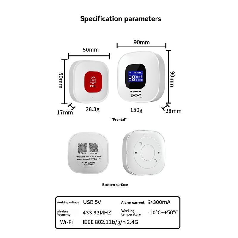 Tuya Smart Wifi Emergency SOS  - Smart Elderly Home ulasan dan harga