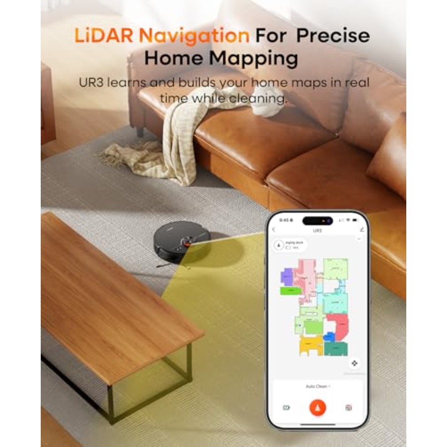 Robot Vacuum UR3 for home clea - Smart Home Robot ulasan dan harga