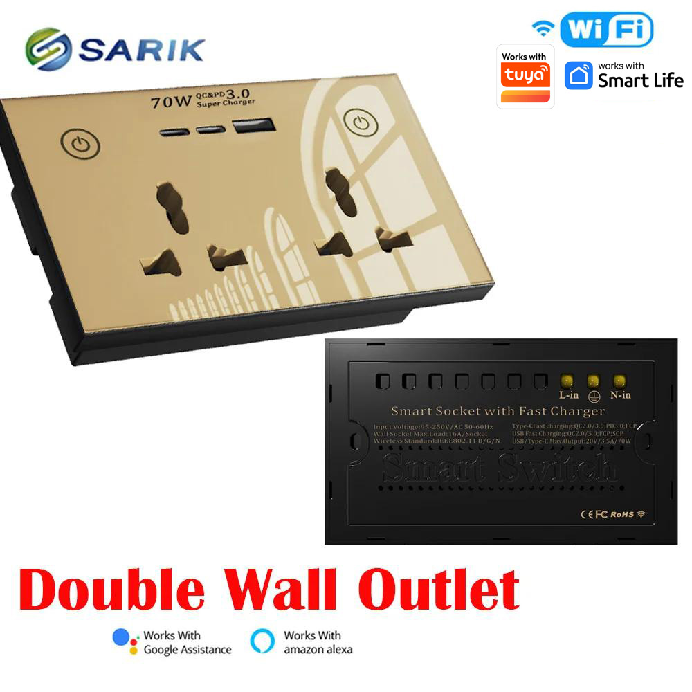 Smart Home Wifi Wall Socket Cr - Smart Home Touchscreen Control Panel ulasan dan harga