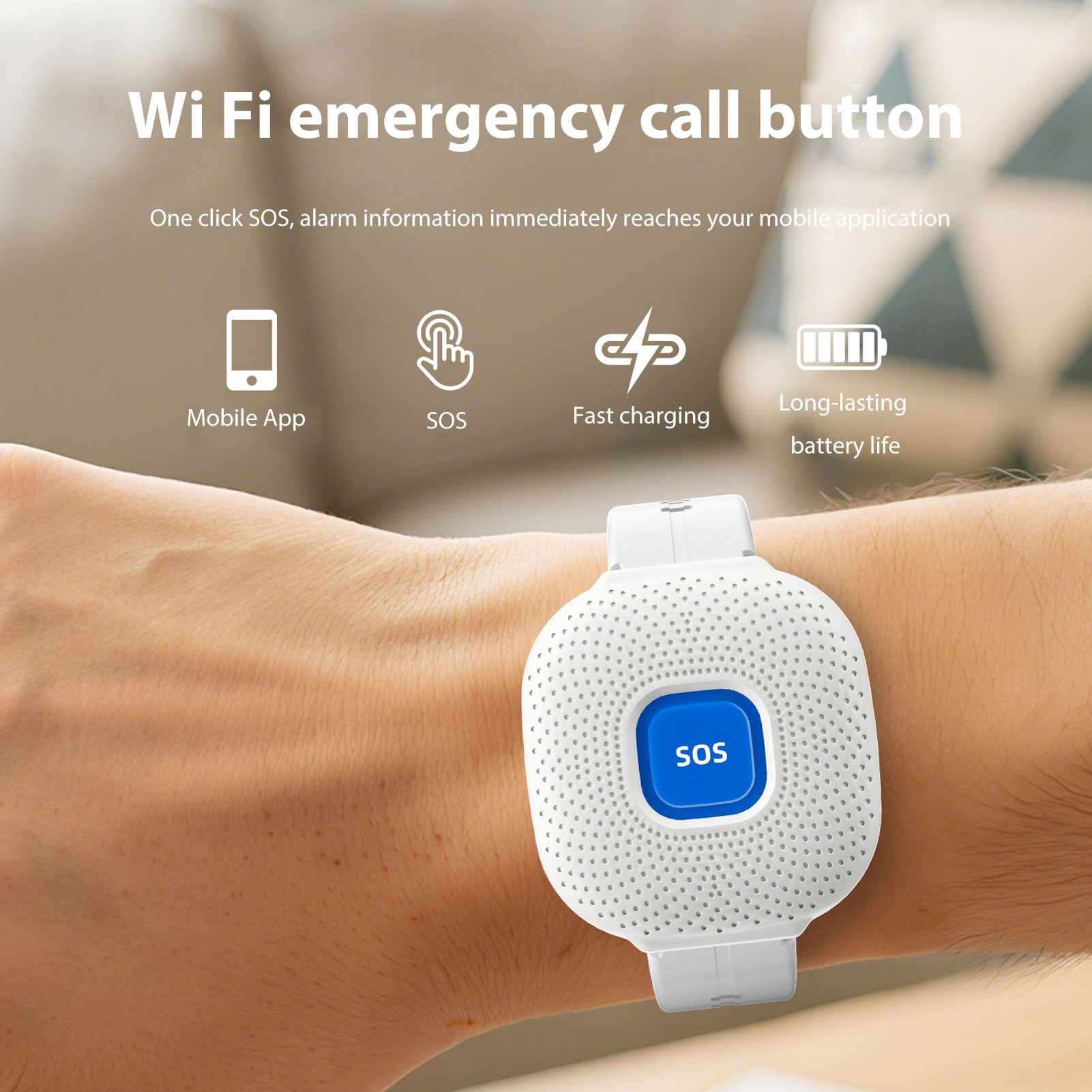 Wireless Pager Call Button WiF - Smart Elderly Home ulasan dan harga
