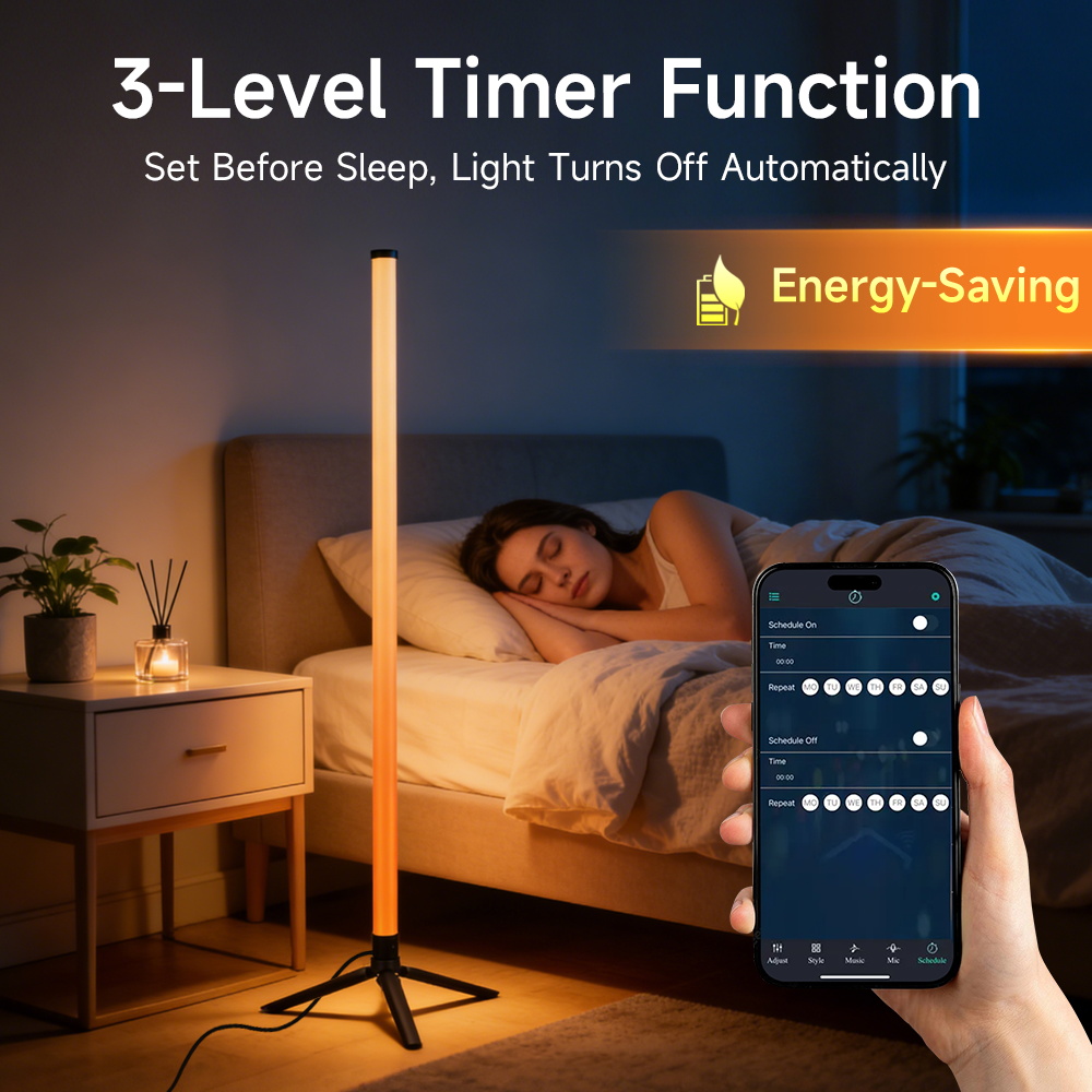Smart LED Floor Lamp RGB Remot - Smart Home Living Room ulasan dan harga