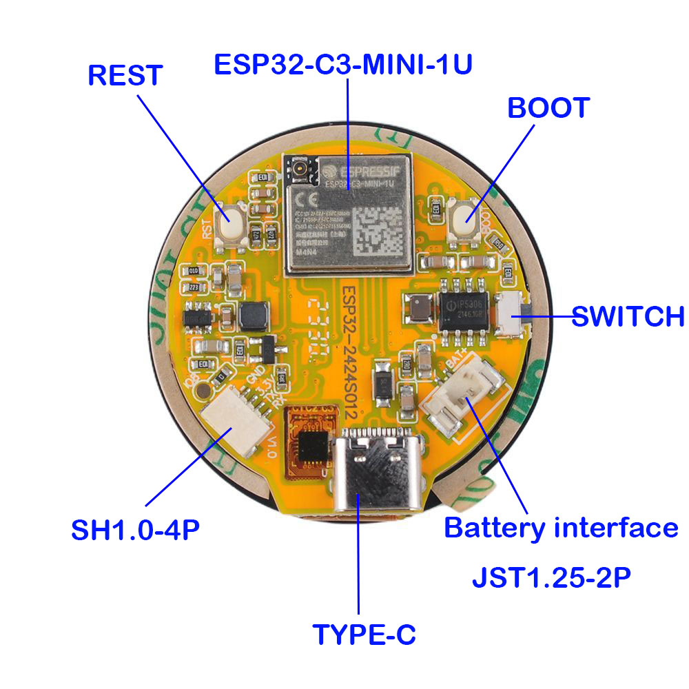 ESP32 Display 1.28 inch ESP32- - Smart Home Integration ulasan dan harga
