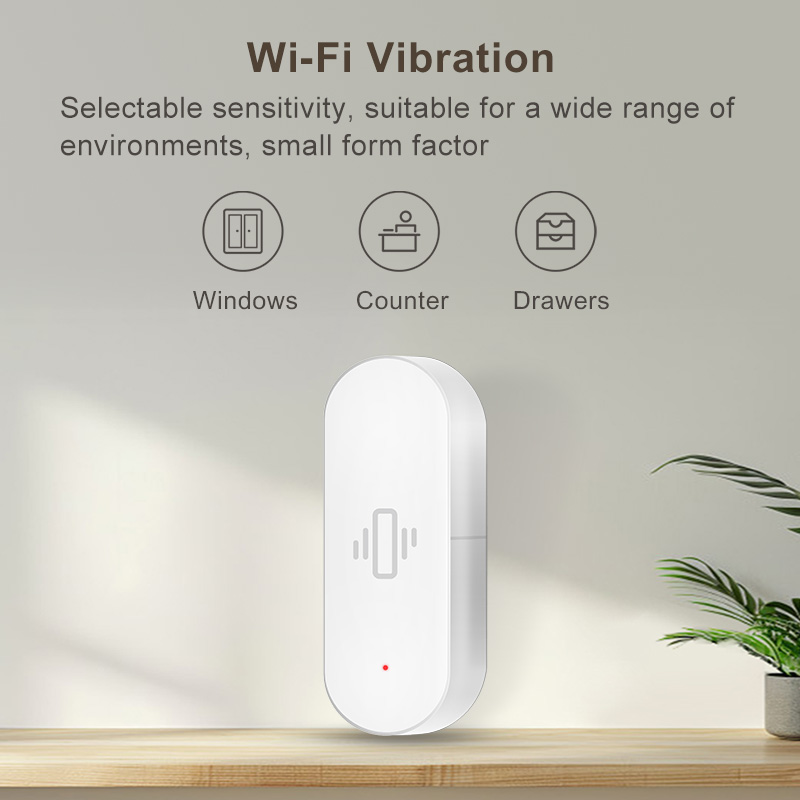 Tuya WiFi Vibration Sensor, Se - Smart Home Certification ulasan dan harga