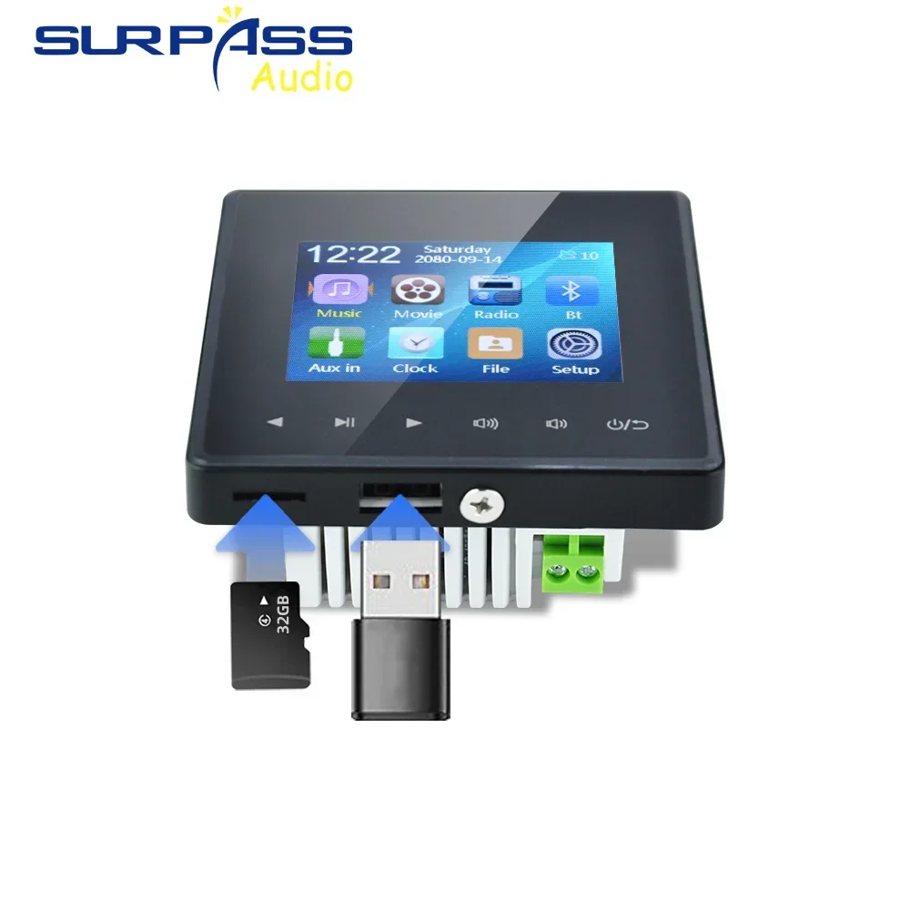 Home Bluetooth Wall Amplifier  - Smart Home Touchscreen Control Panel ulasan dan harga