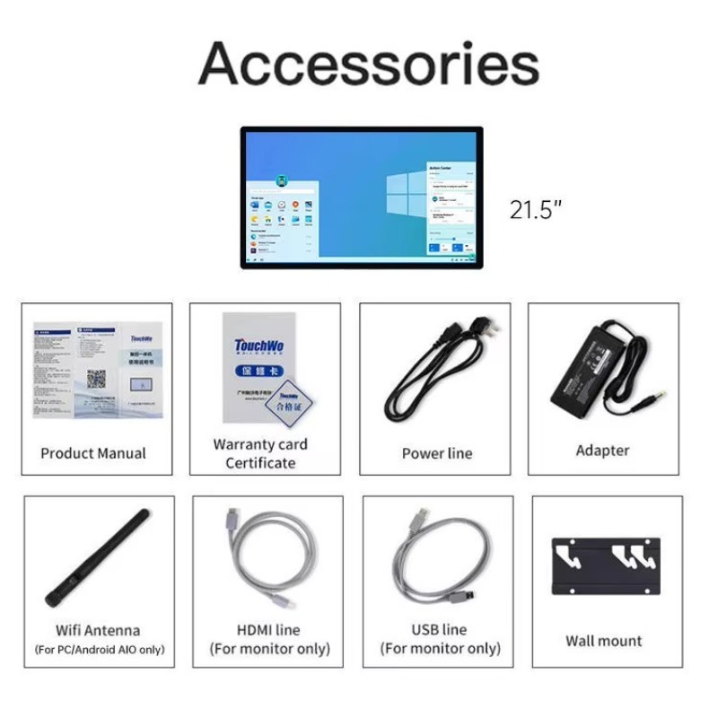 Wall Mounted 21.5 27 32 43 Inc - Smart Home Touchscreen Control Panel ulasan dan harga