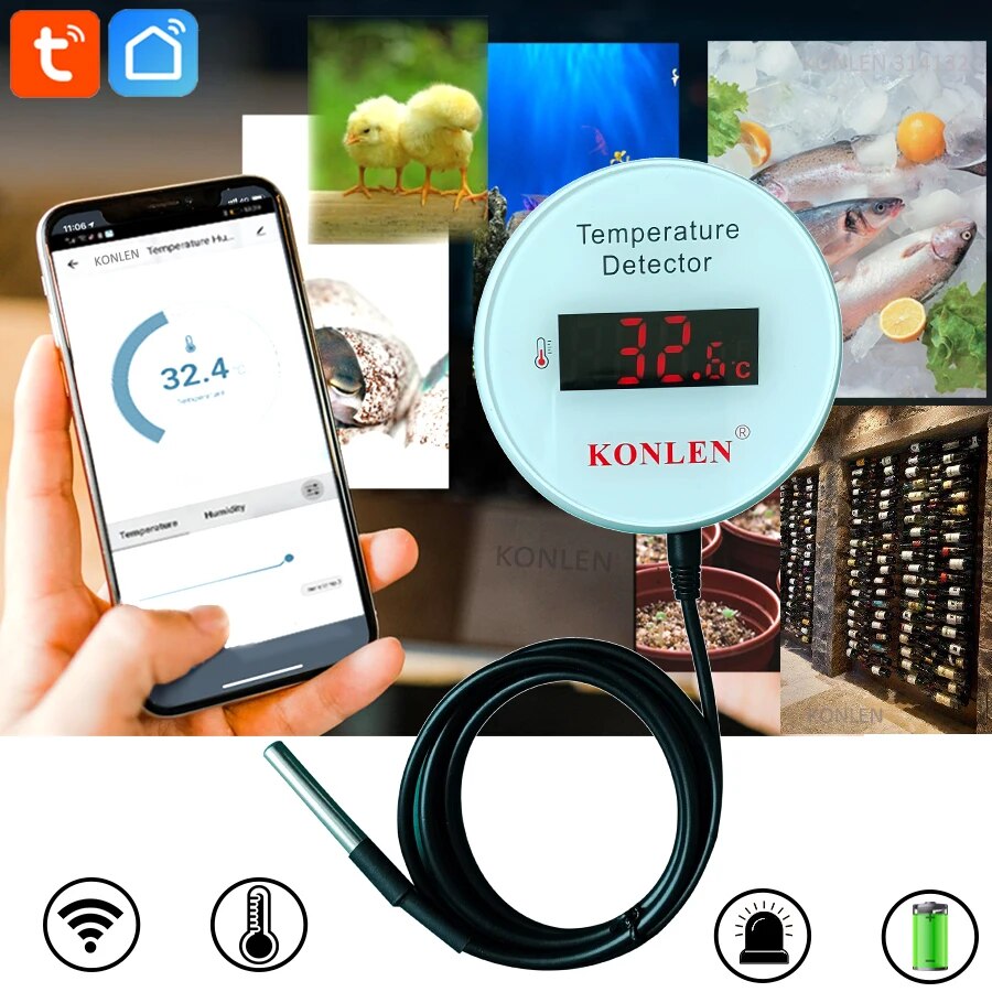 KONLEN Tuya Wifi Temperature S - Smart Home Design ulasan dan harga