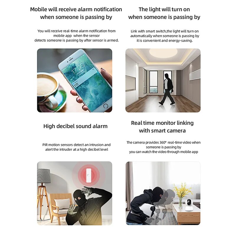 Tuya WiFi Zigbee PIR Motion Se - Pir Motion Sensor ulasan dan harga