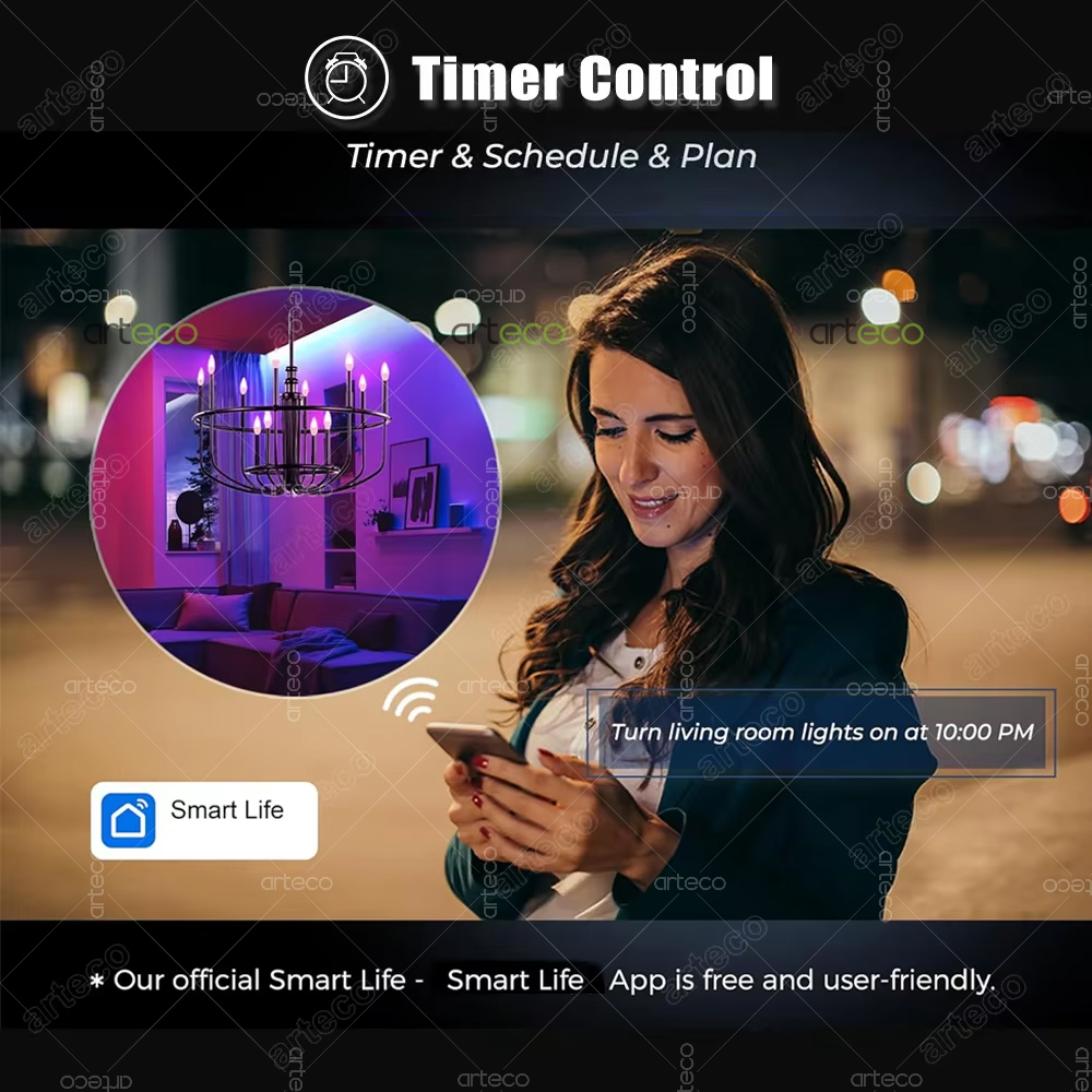 Tuya E14 Candle Lamp Smart Lif - Smart Home Decor ulasan dan harga
