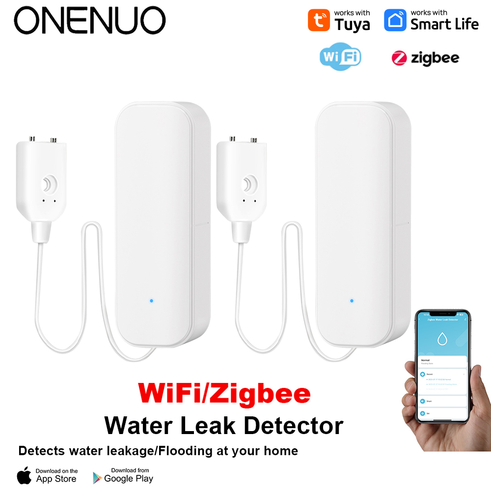 WiFi/Zigbee Water Sensor Tuya  - Smart Home Certification ulasan dan harga