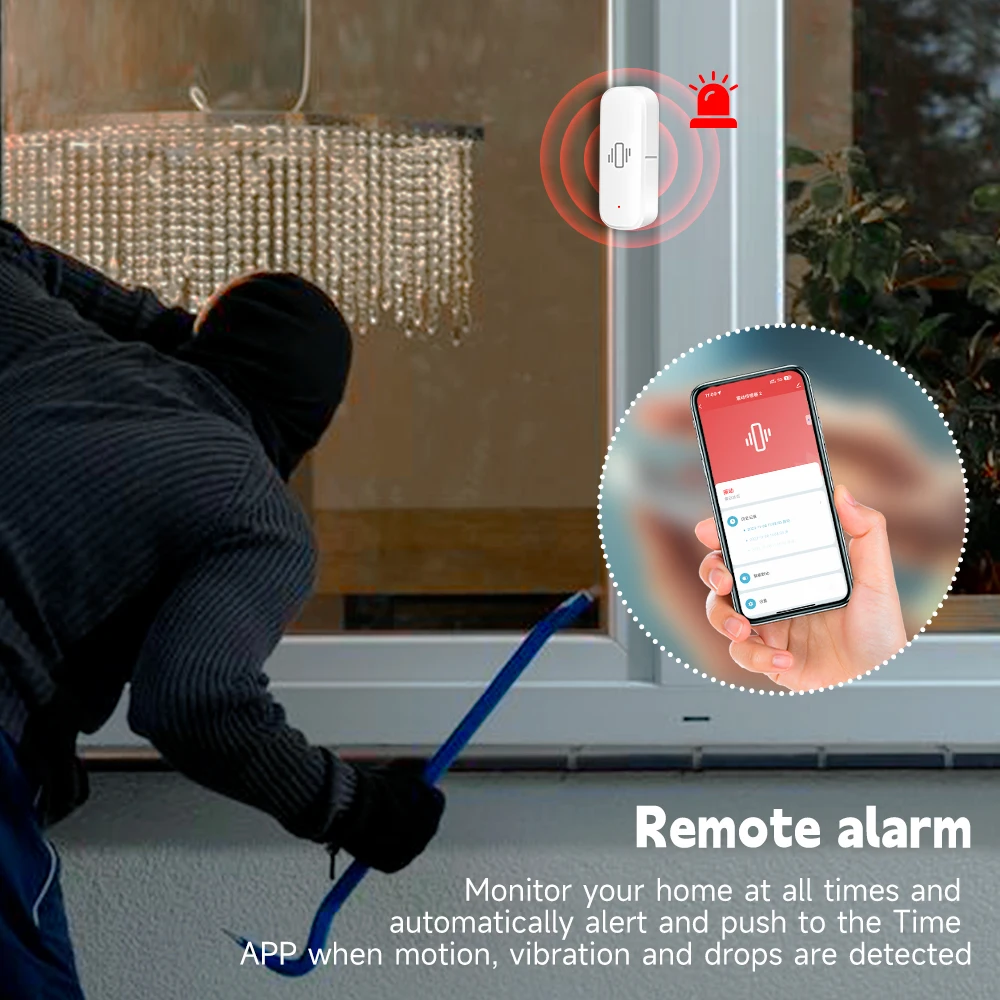 WiFi/Zigbee Smart Vibration Se - Smart Home Integration ulasan dan harga