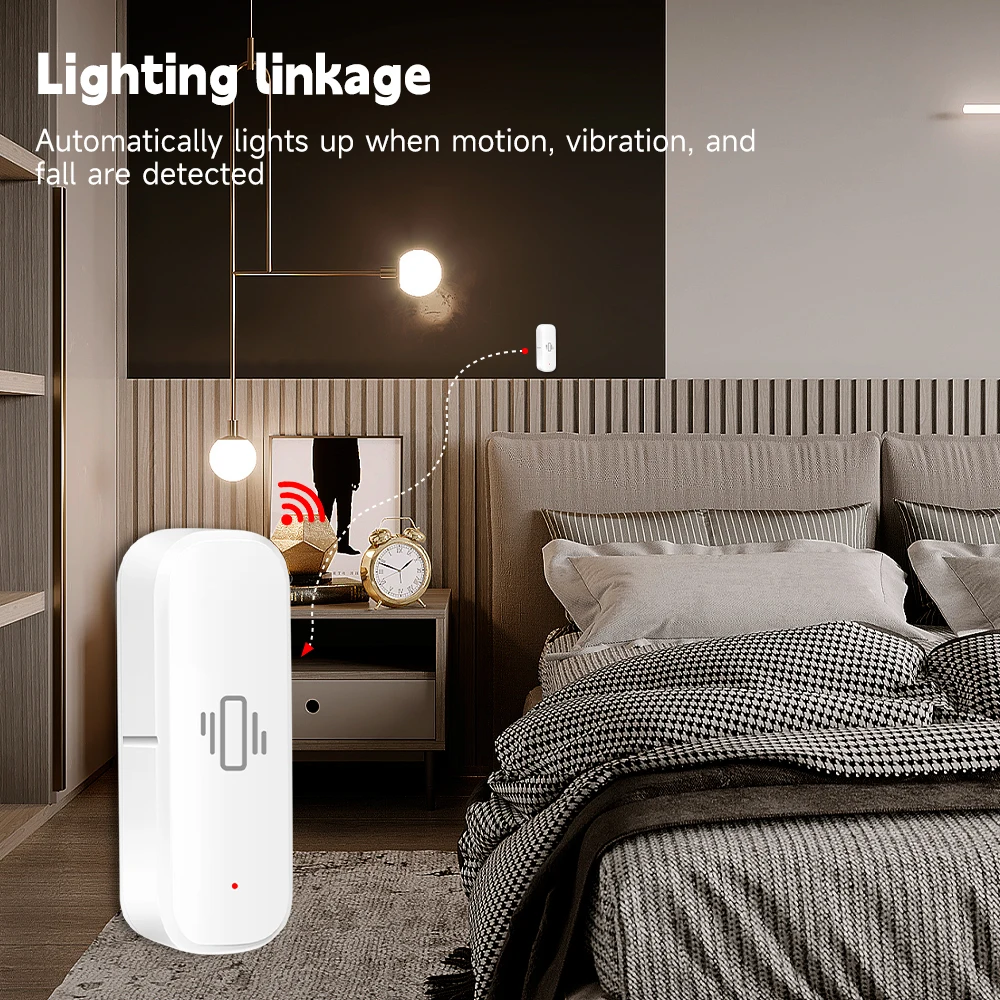WiFi/Zigbee Smart Vibration Se - Smart Home Integration ulasan dan harga