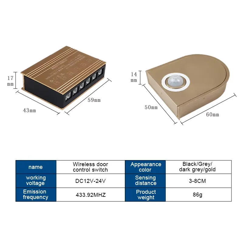 DC12V/24v Wireless Cabinet War - Pir Motion Sensor ulasan dan harga