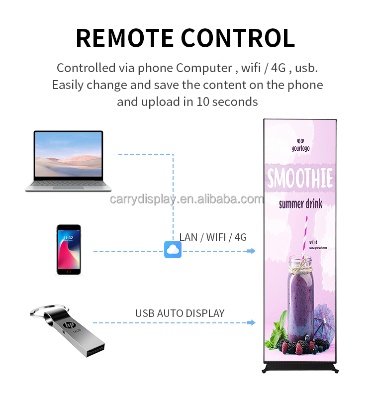 Outdoor Movable LED Digital Po - Smart Home Decor ulasan dan harga