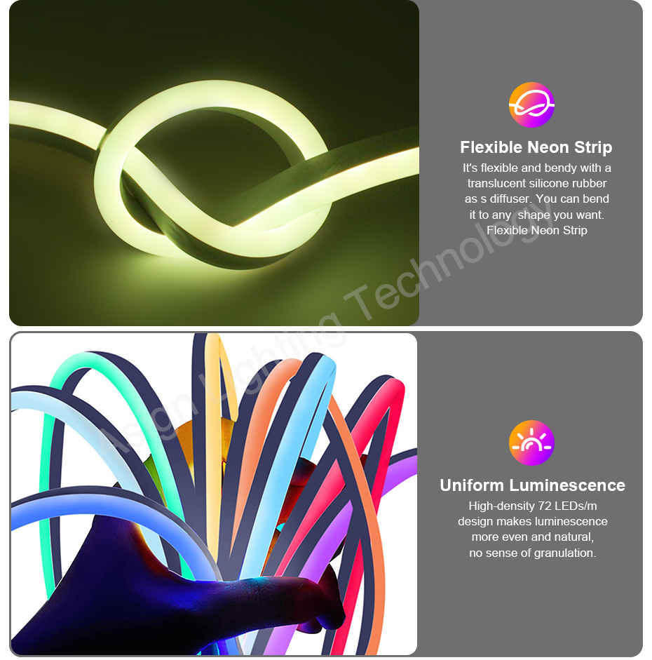 220V RGB LED Neon Strip with E - Smart Home Living Room ulasan dan harga