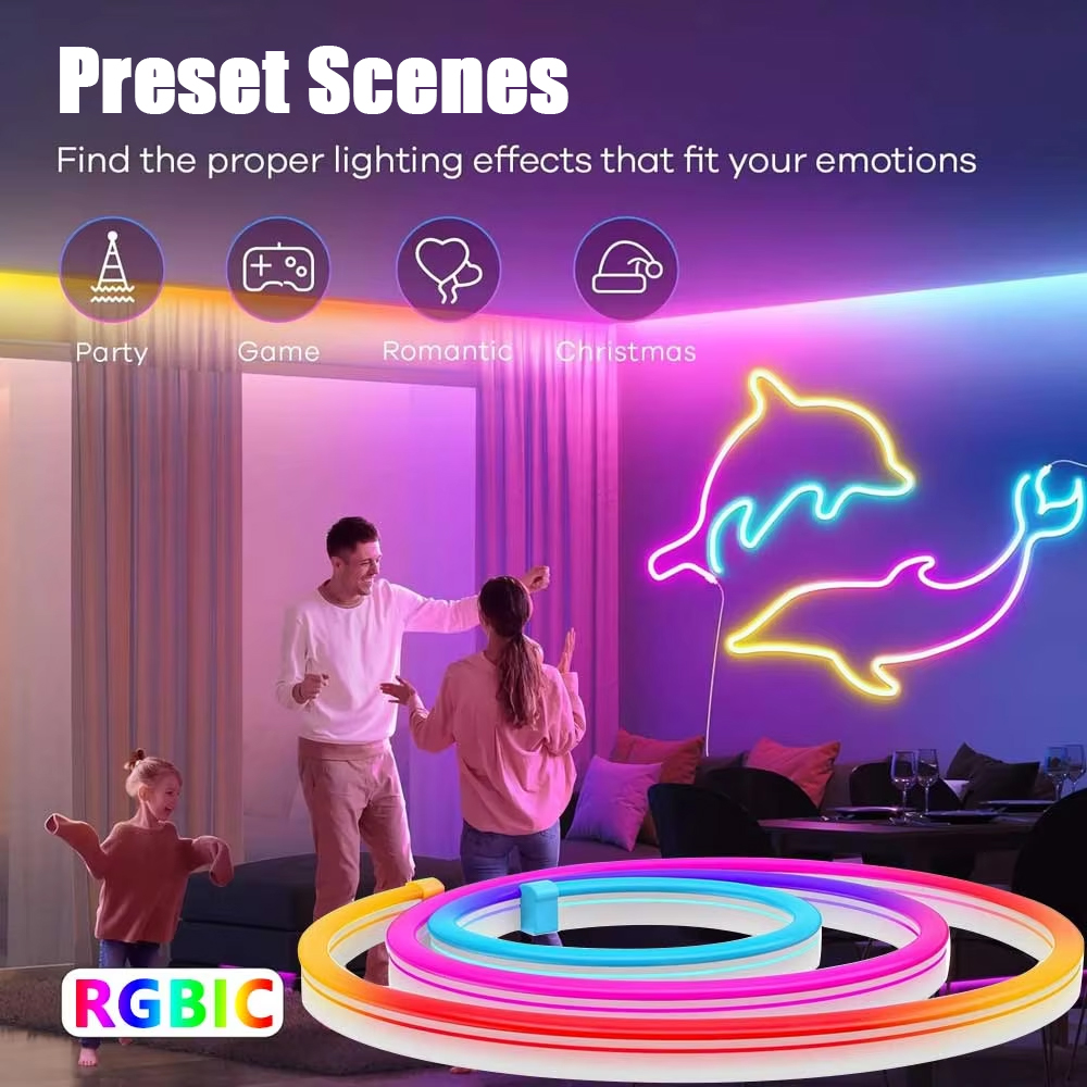 WISCOLOR 24V TUYA WIFI Neon St - Smart Home Living Room ulasan dan harga