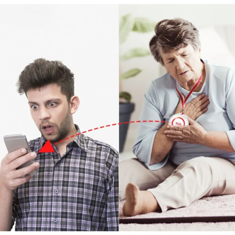 A99E-Tuya Wifi Smart Home SOS  - Smart Elderly Home ulasan dan harga