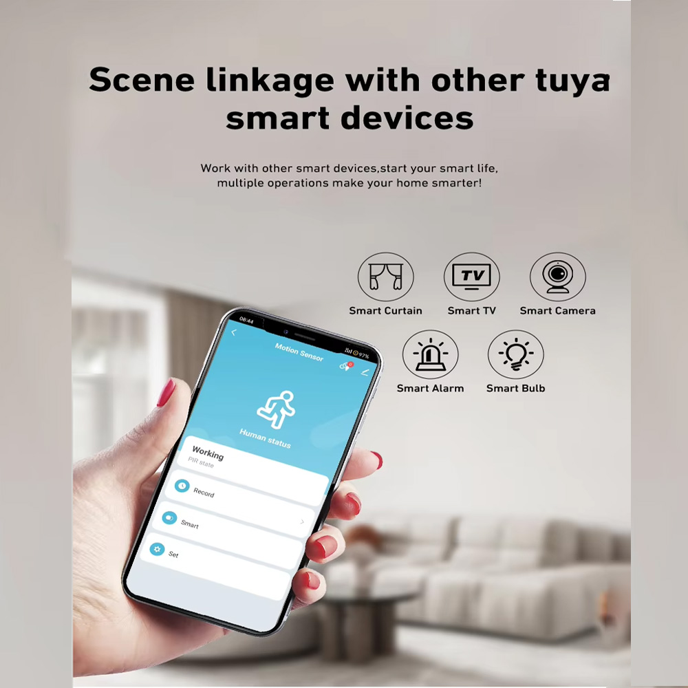 Smart PIR Motion Sensor WiFi Z - Smart Home Integration ulasan dan harga