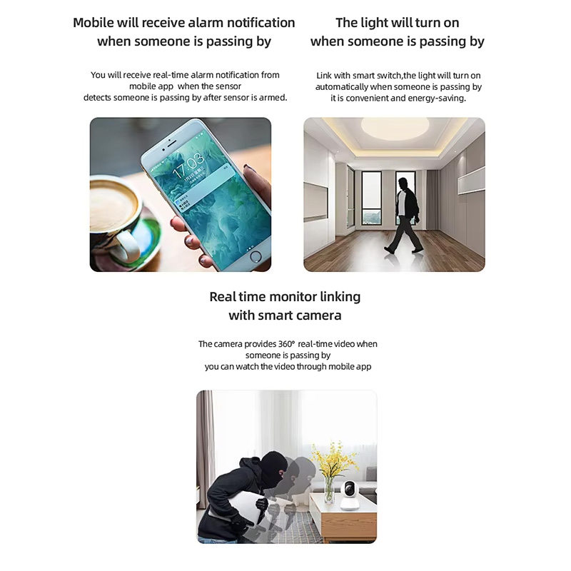 Smart PIR Motion Sensor WiFi Z - Smart Home Integration ulasan dan harga