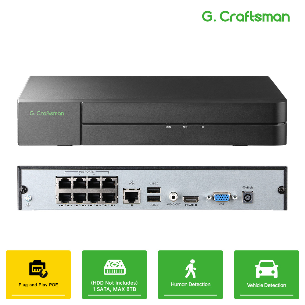 C-U,8CH POE Network Video Reco - Smart Home Microsoft ulasan dan harga