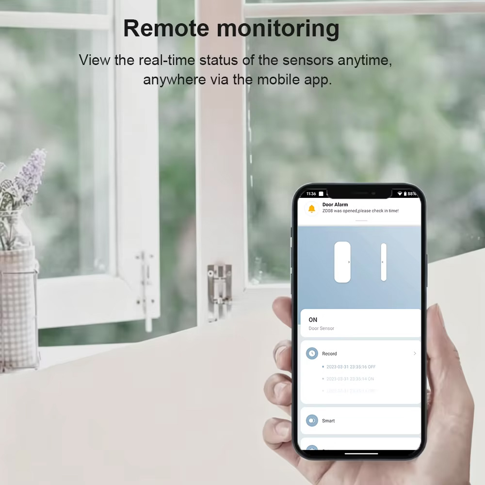 Zigbee 3.0 Door Window Sensor  - Door Window Sensor ulasan dan harga
