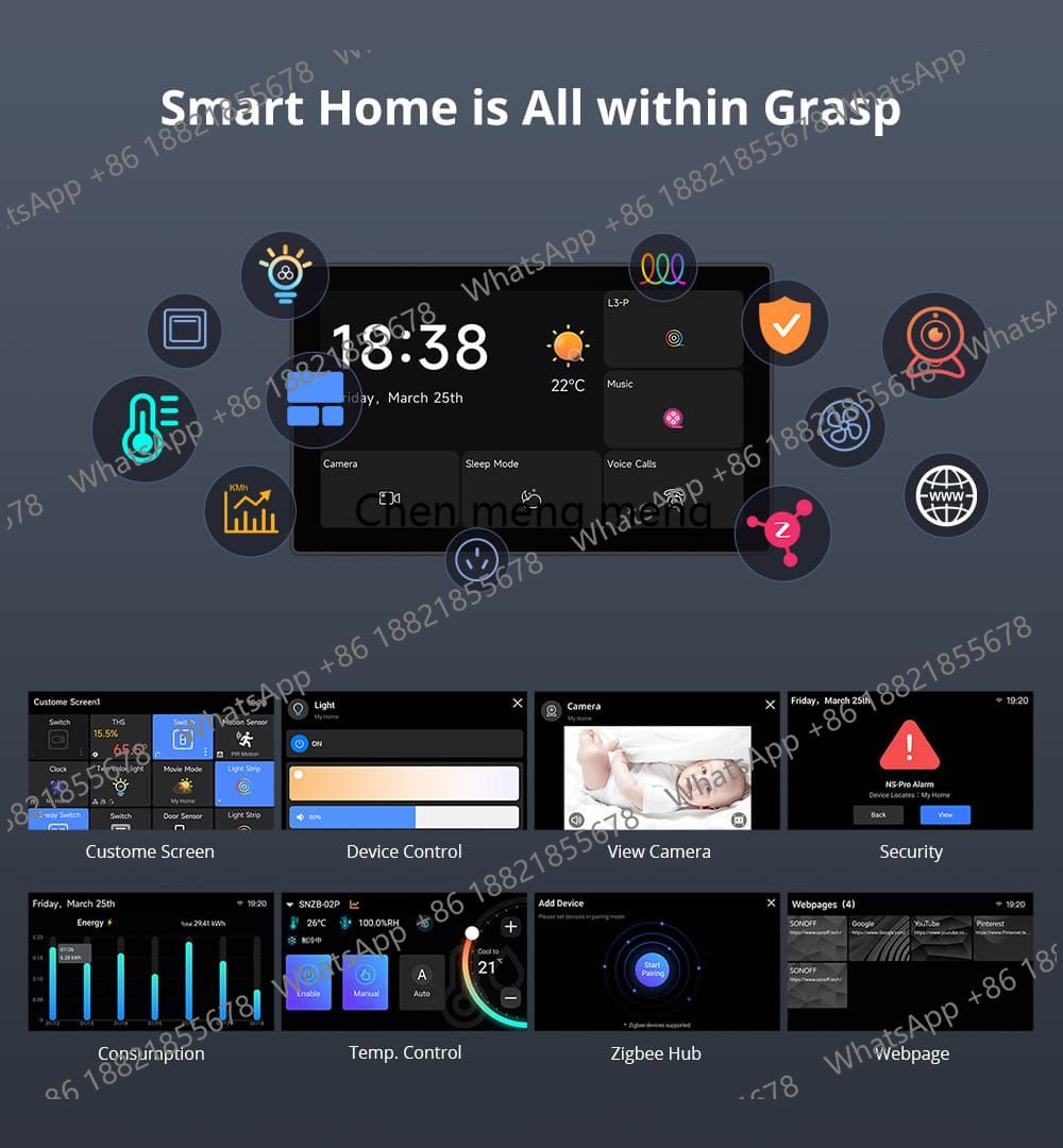 NSPanel Pro 120/86 Smart Home  - Smart Home Touchscreen Control Panel ulasan dan harga