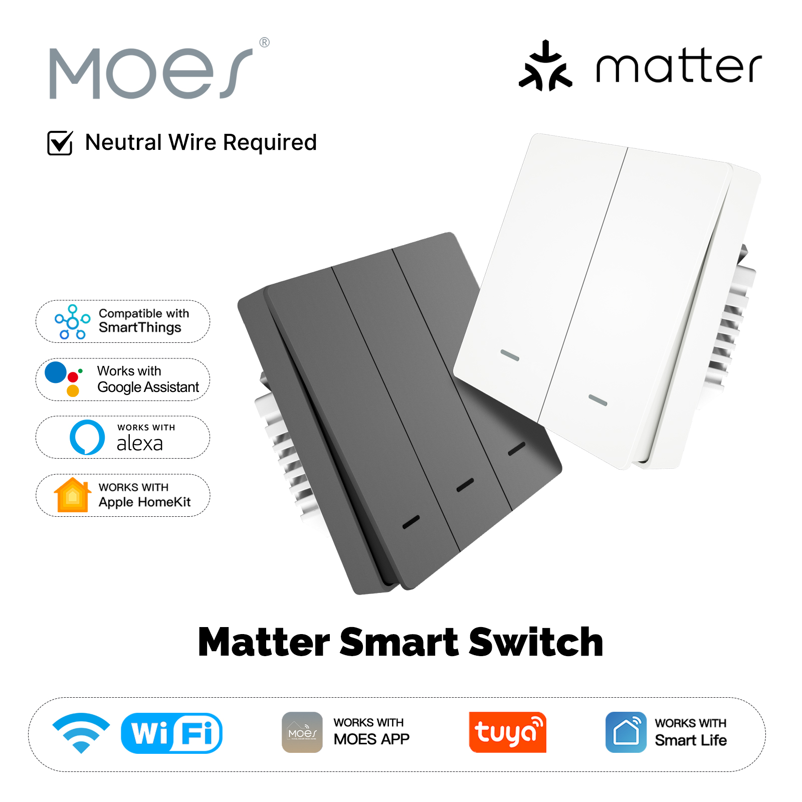 MOES Matter Tuya WiFi Smart Li - Smart Home Integration ulasan dan harga