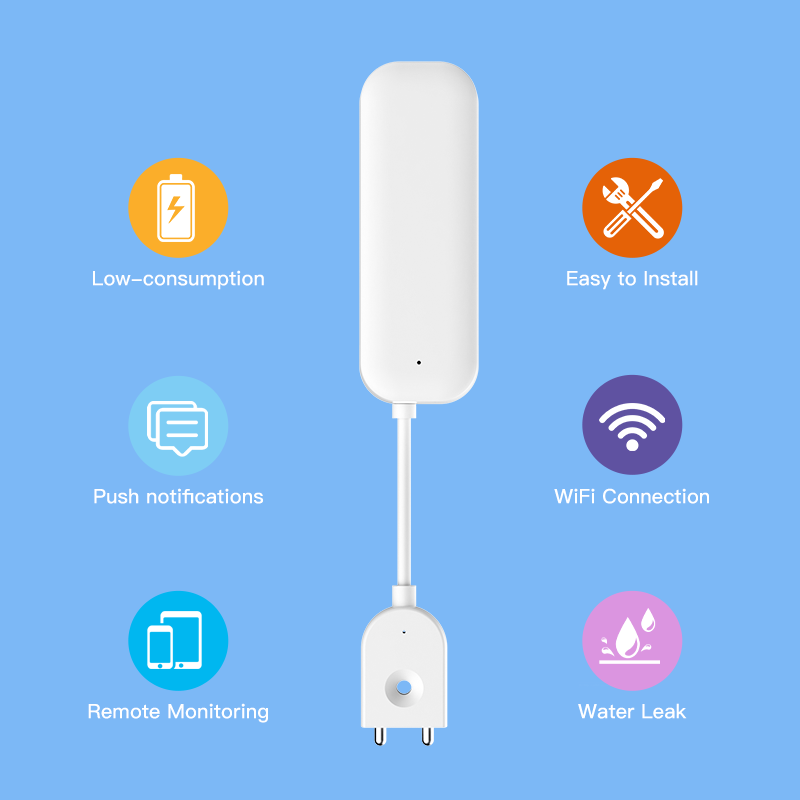 Tuya WiFi ZigBee Water Sensor  - Smart Home Integration ulasan dan harga