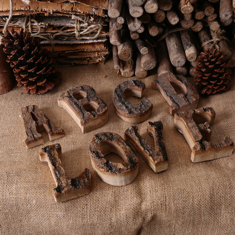 Wooden Letters Home Decor Alph - Smart Home Decor ulasan dan harga