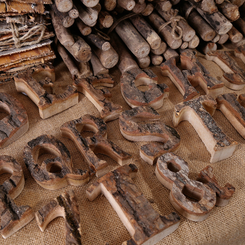 Wooden Letters Home Decor Alph - Smart Home Decor ulasan dan harga