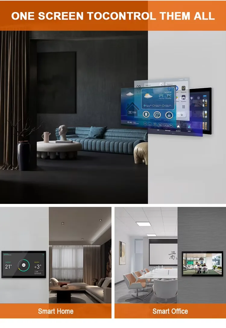 New 14 Inch Metal Body Wall Mo - Smart Home Touchscreen Control Panel ulasan dan harga
