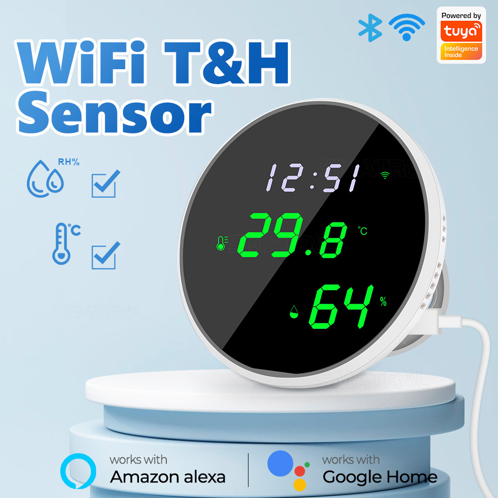 Tuya USB Smart Temperature Hum - Smart Home Design ulasan dan harga