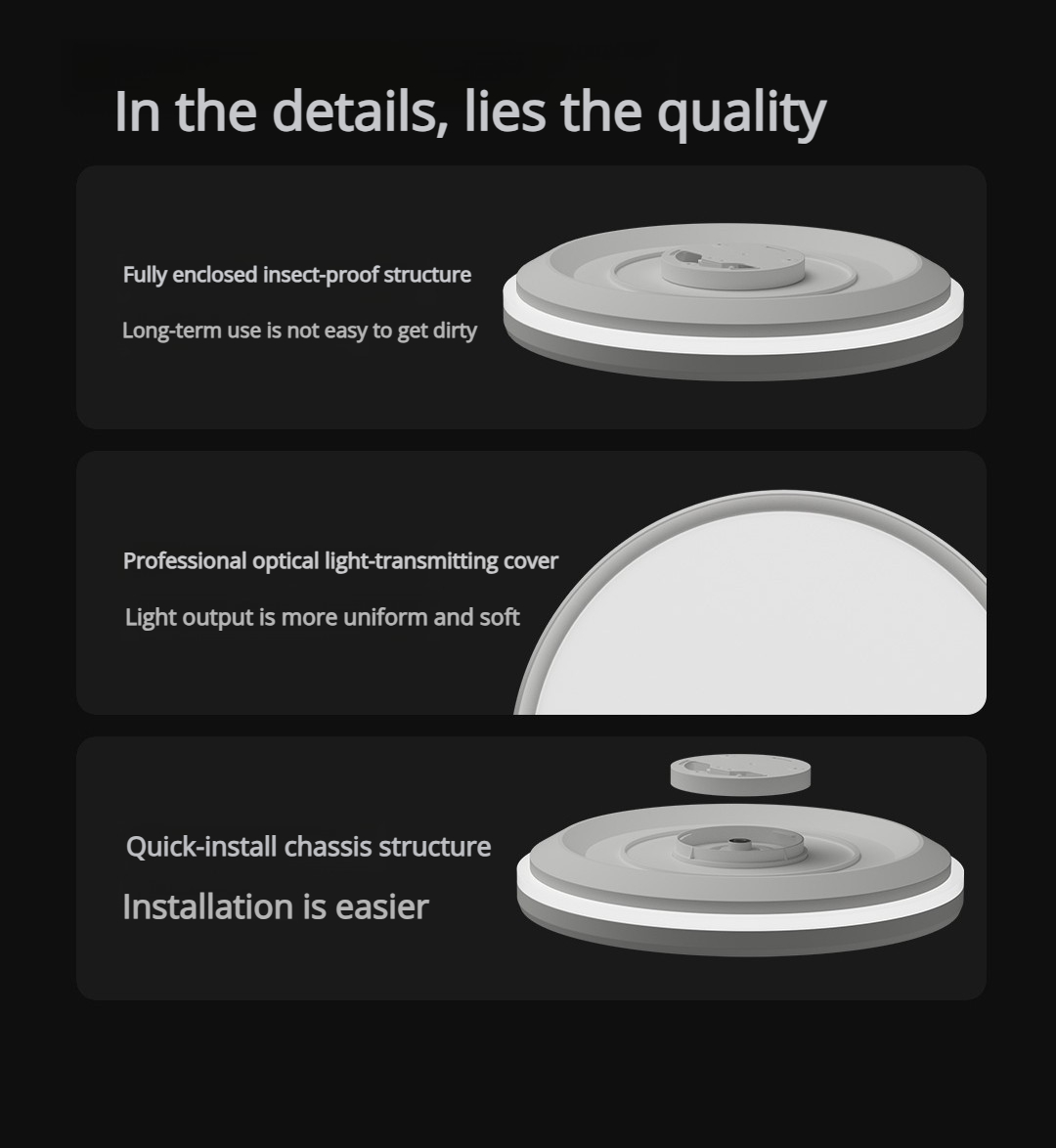 Aqara D1 Ceiling Light Non-sma - Smart Home Living Room ulasan dan harga