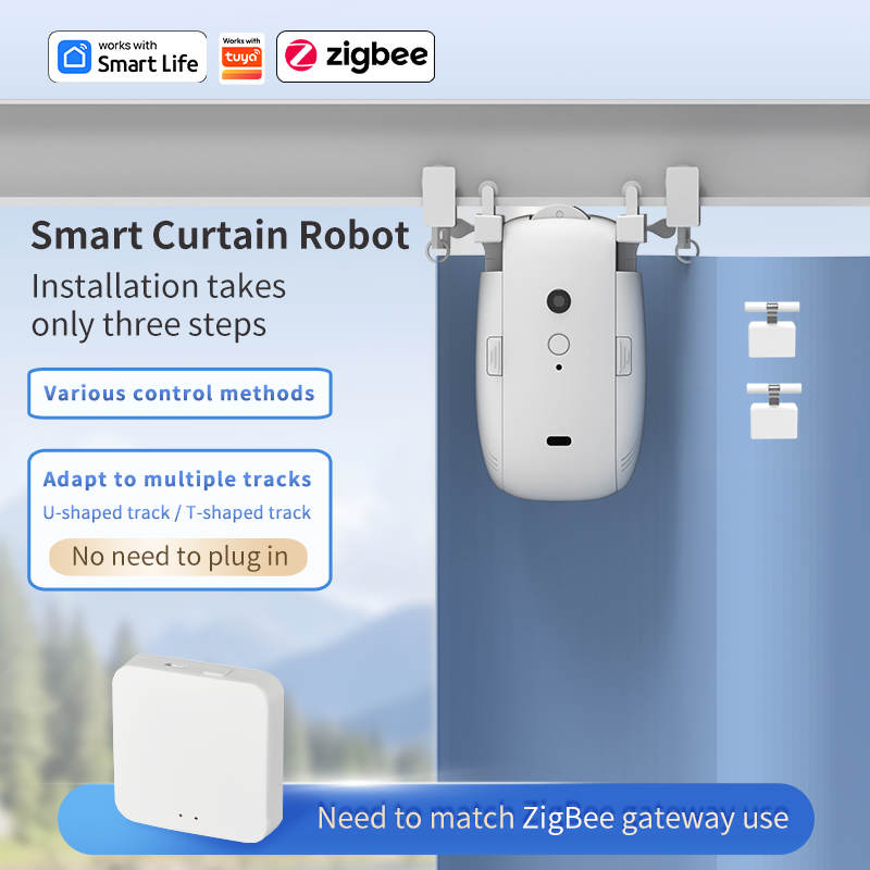 Zigbee Smart Curtain Driver Ro - Smart Home Robot ulasan dan harga