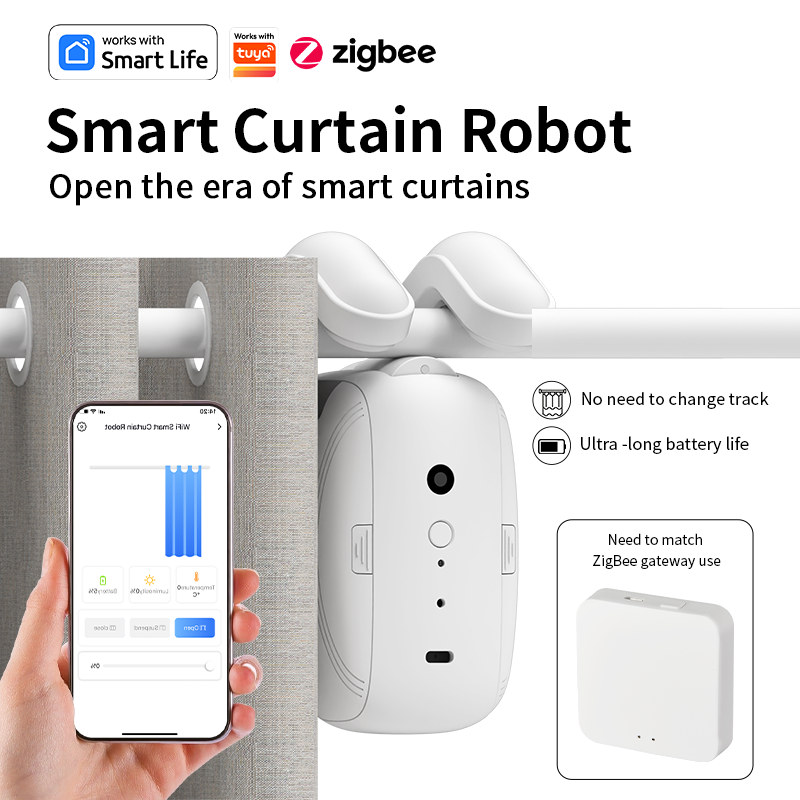Zigbee Smart Curtain Driver Ro - Smart Home Robot ulasan dan harga