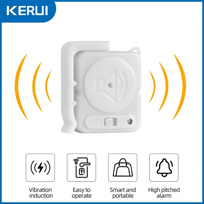 KERUI Wireless Vibration Alarm - Door Window Sensor ulasan dan harga