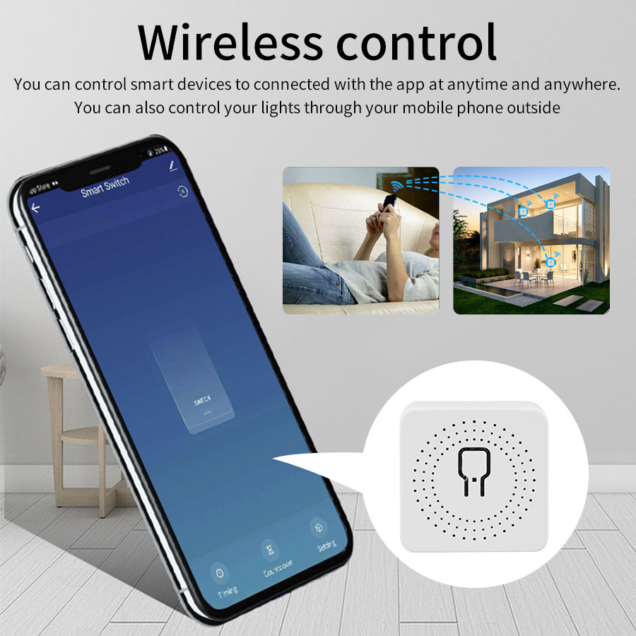 16A/20A WiFi Mini Smart Switch - Smart Home Miniature ulasan dan harga
